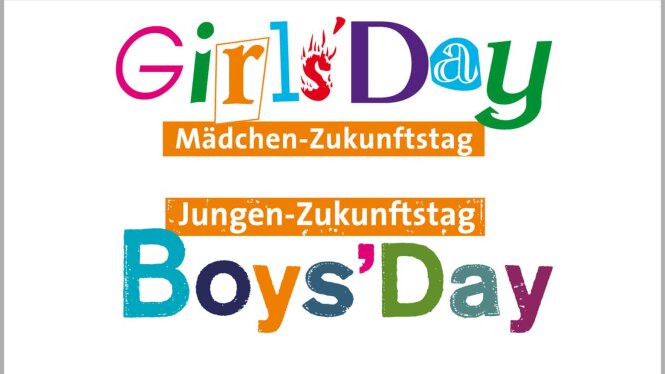 Logo des Zukunftstages für Mädchen und Jungen, dieser heißt GirlsDay und BoysDay